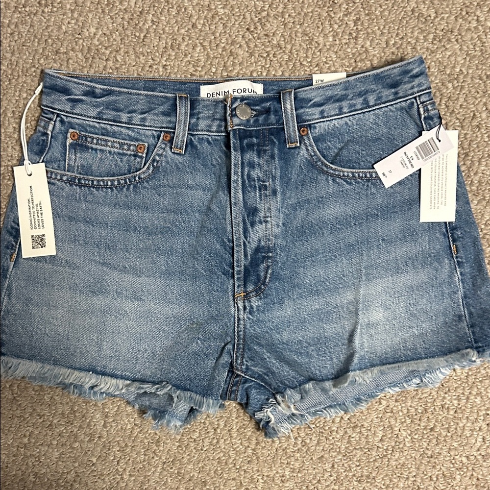 Denim Forum The EX Boyfriend Shorts Jean Shorts, 7 YRS Blue Taboo